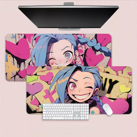 Gamelife LOL Crazy Cute Jinx Mouse Pad-Contains 15 items
