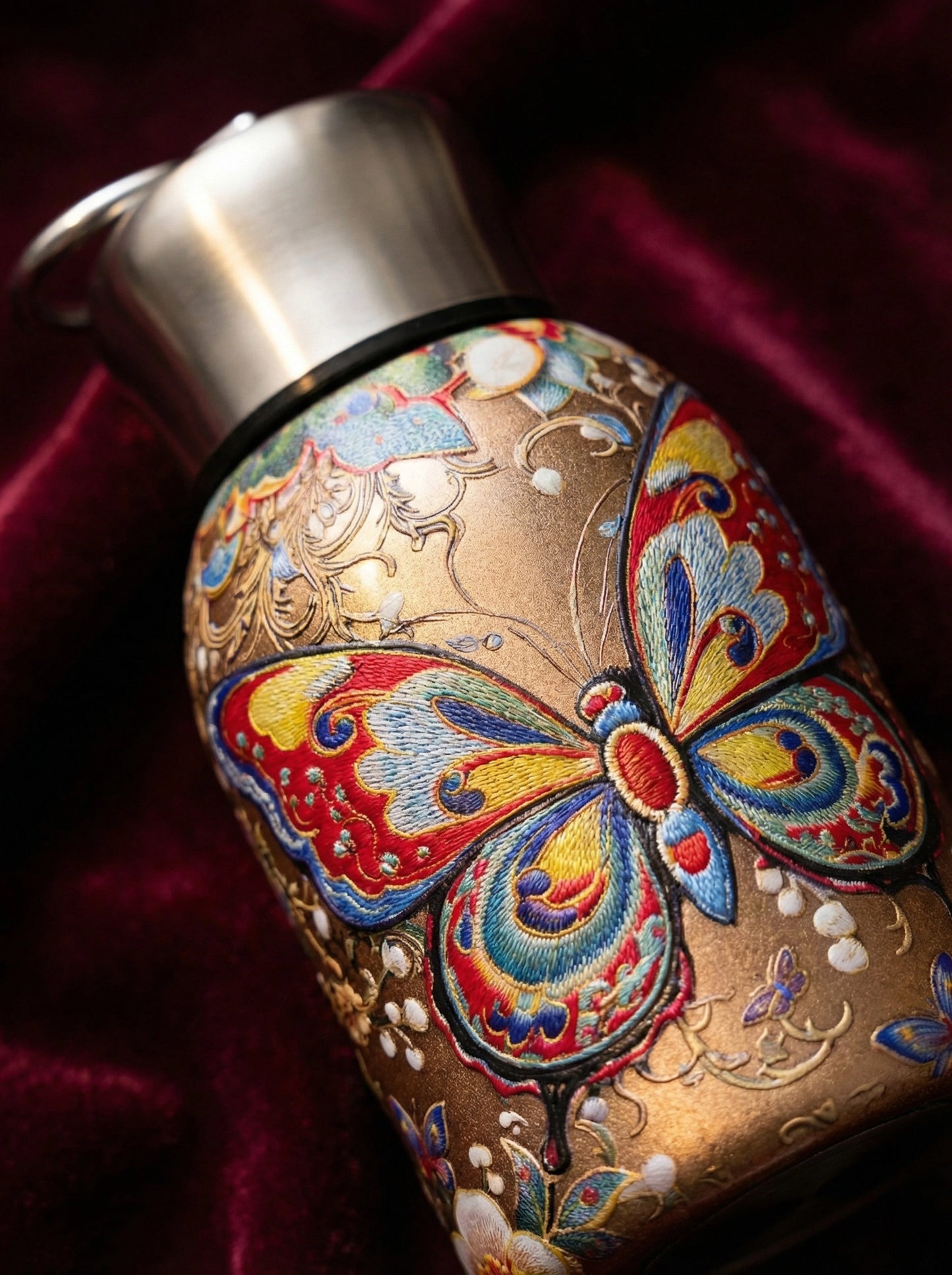 Gamelife Classic peacock + butterfly Water Bottle