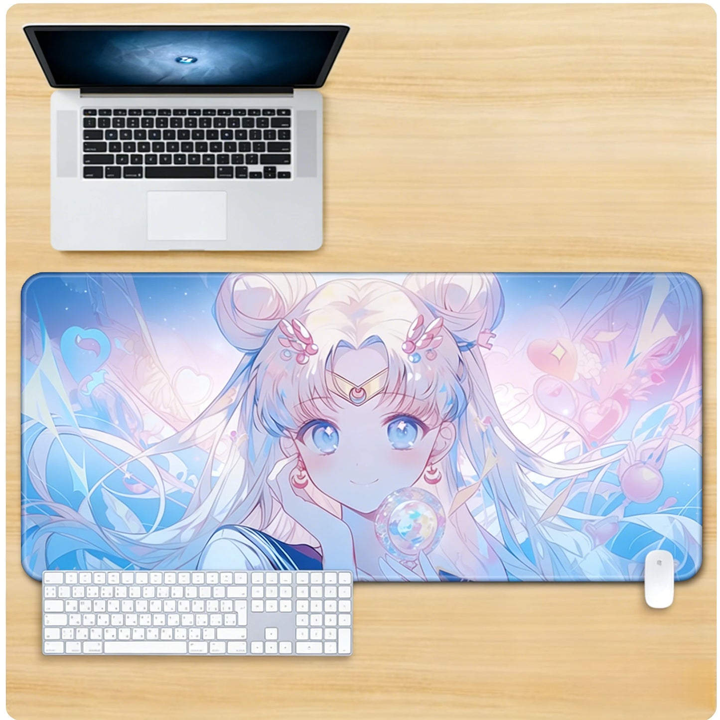 Gamelife Sailor Moon Mouse Pad - Extra Large Sailor Moon Anime Pink