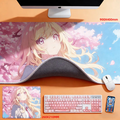 Gamelife Cherry Blossom Character Close-up Anime Mouse Pad-Contains 15 items