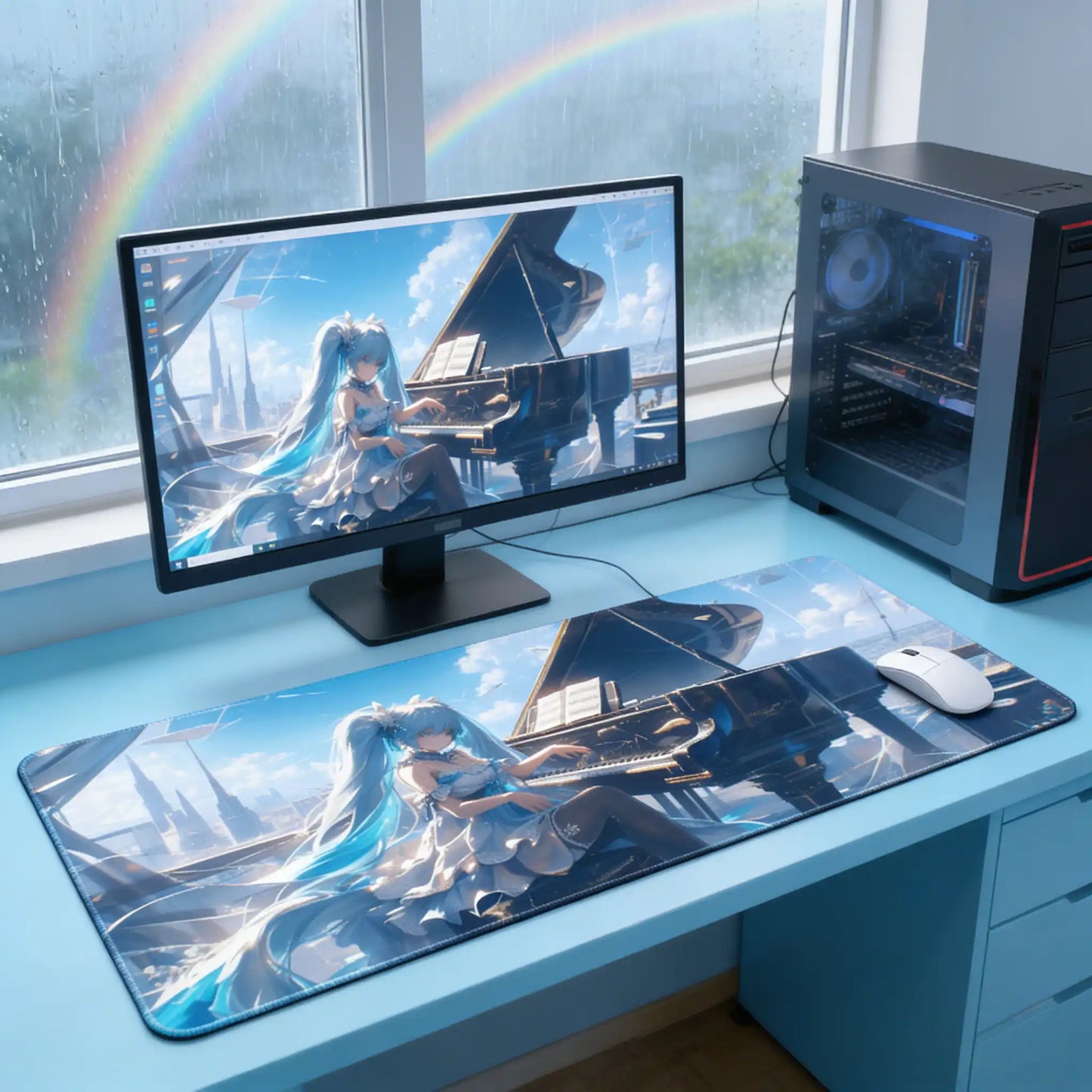 Gamelife Hatsune Miku Anime Mouse Pad-Contains 15 items