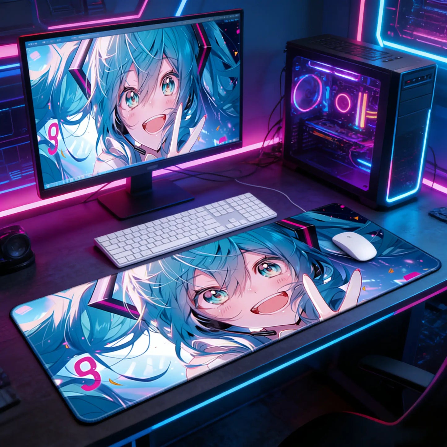 Gamelife Original Hatsune Miku Mouse Pad-Contains 10 items