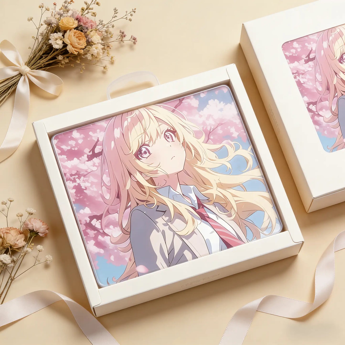 Gamelife Cherry Blossom Character Close-up Anime Mouse Pad-Contains 15 items