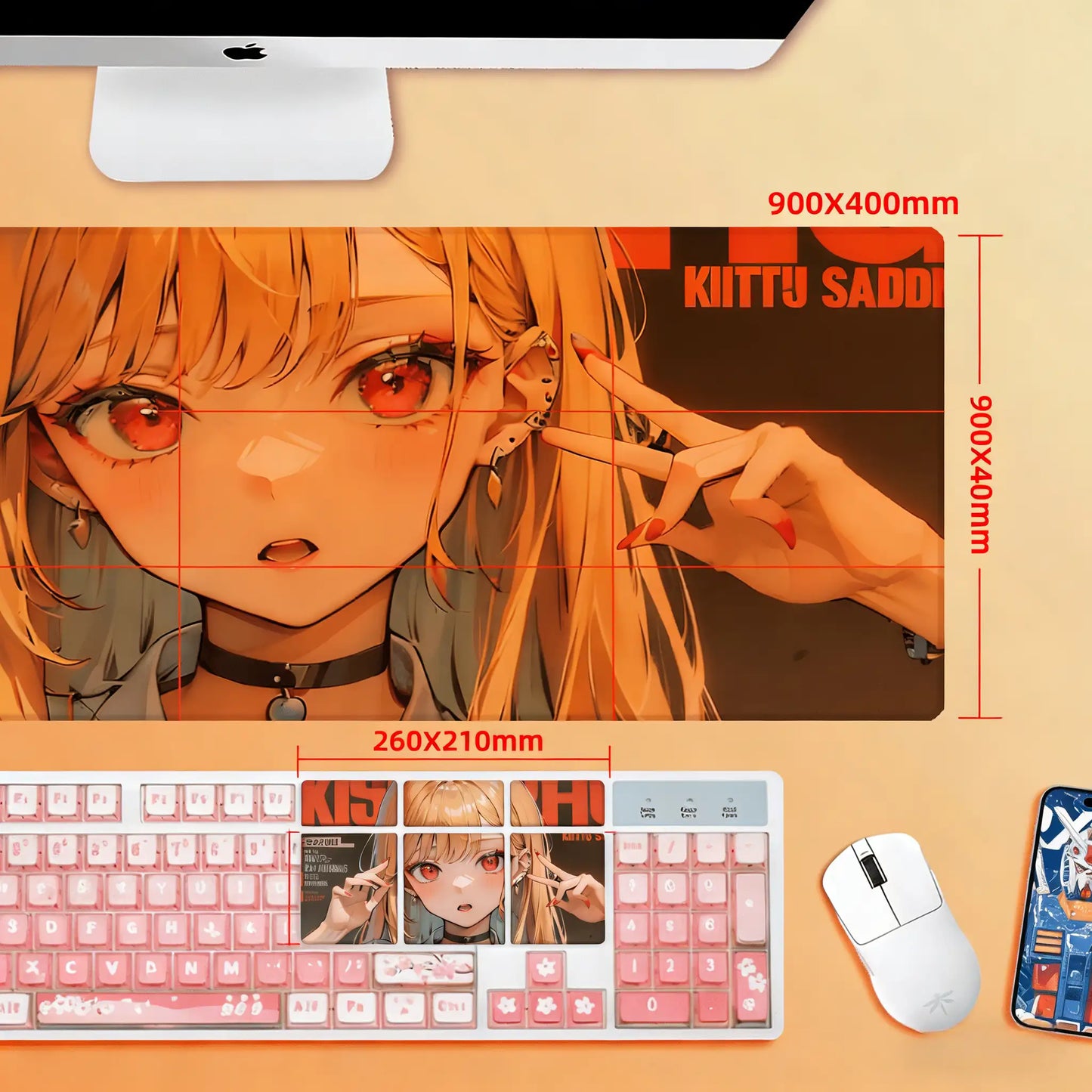 Gamelife The dressing doll falls in love Anime Mouse Pad-Contains 15 items