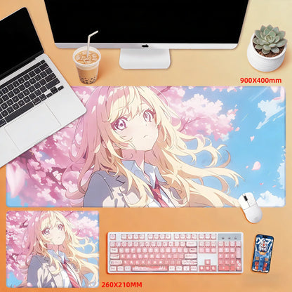 Gamelife Cherry Blossom Character Close-up Anime Mouse Pad-Contains 15 items