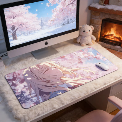 Gamelife Cherry Blossom Character Close-up Anime Mouse Pad-Contains 15 items