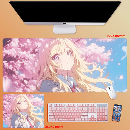 Gamelife Cherry Blossom Character Close-up Anime Mouse Pad-Contains 15 items