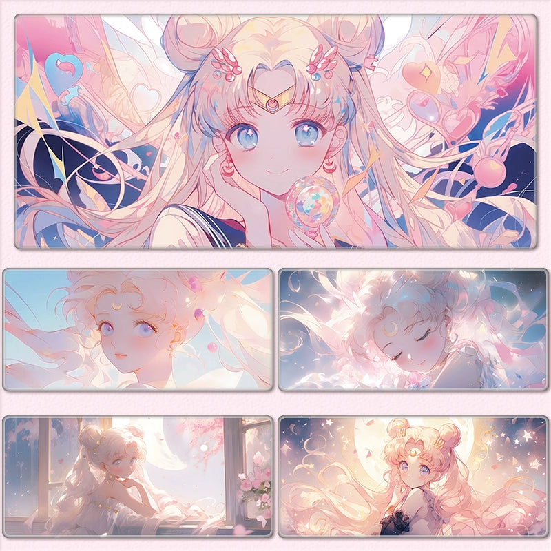 Gamelife Sailor Moon Mouse Pad - Extra Large Sailor Moon Anime Pink