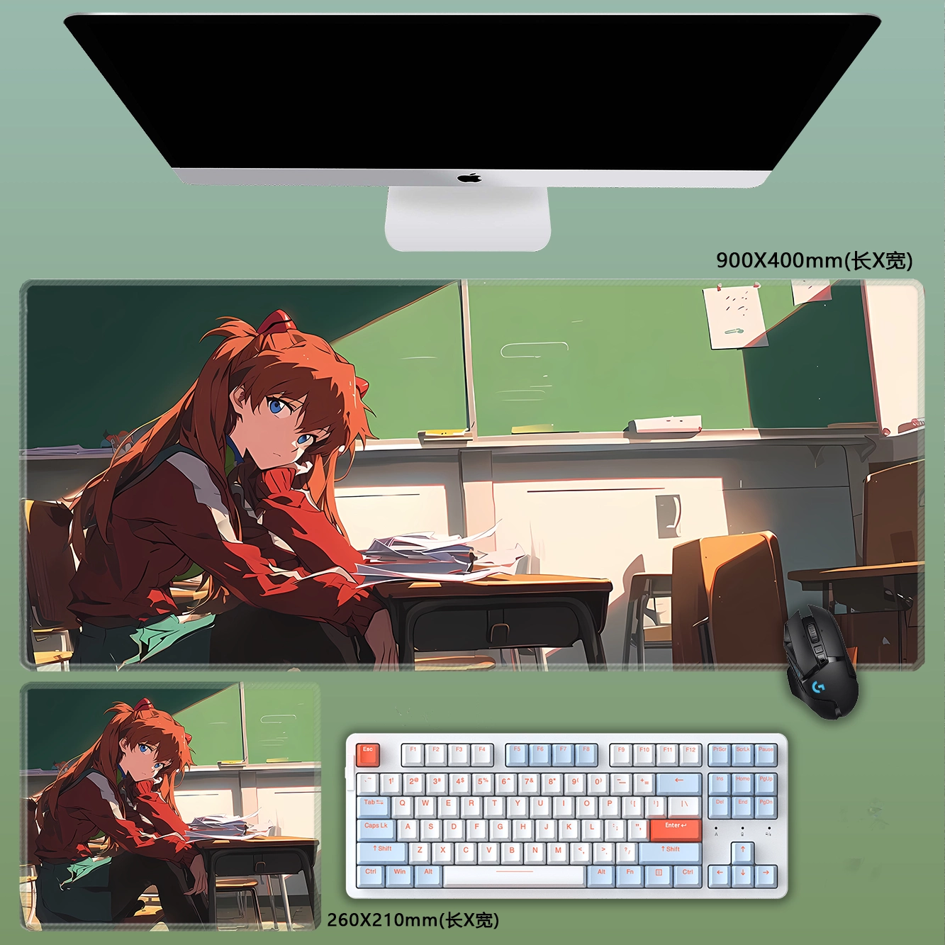 Gamelife Asuka Anime Mouse Pad-Contains 15 items