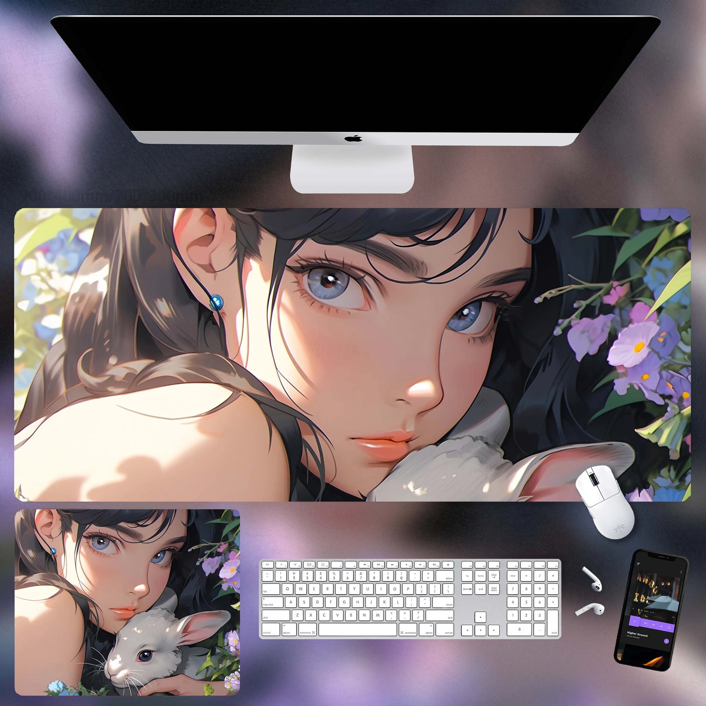 Gamelife Close-up of the girl Anime Mouse Pad-Contains 15 items