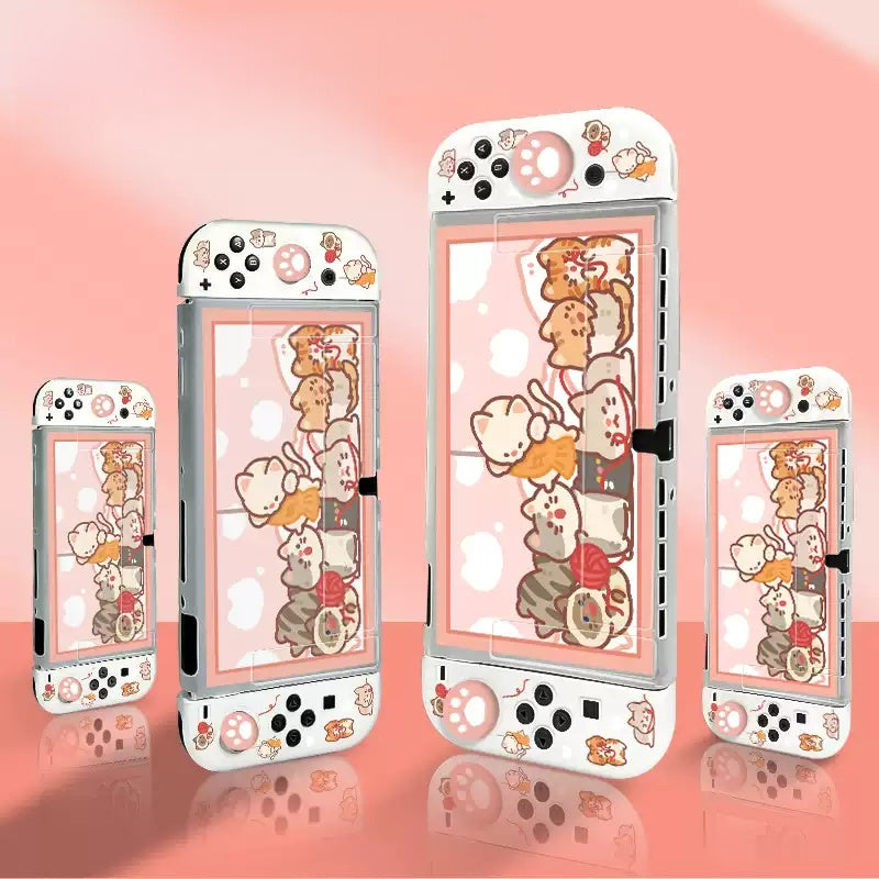 Gamelife Creative and cute cats Switch Protective case-For NS1、Oled