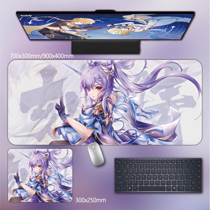 Gamelife  Genshin Keqing Anime Mouse Pad-Contains 15 items