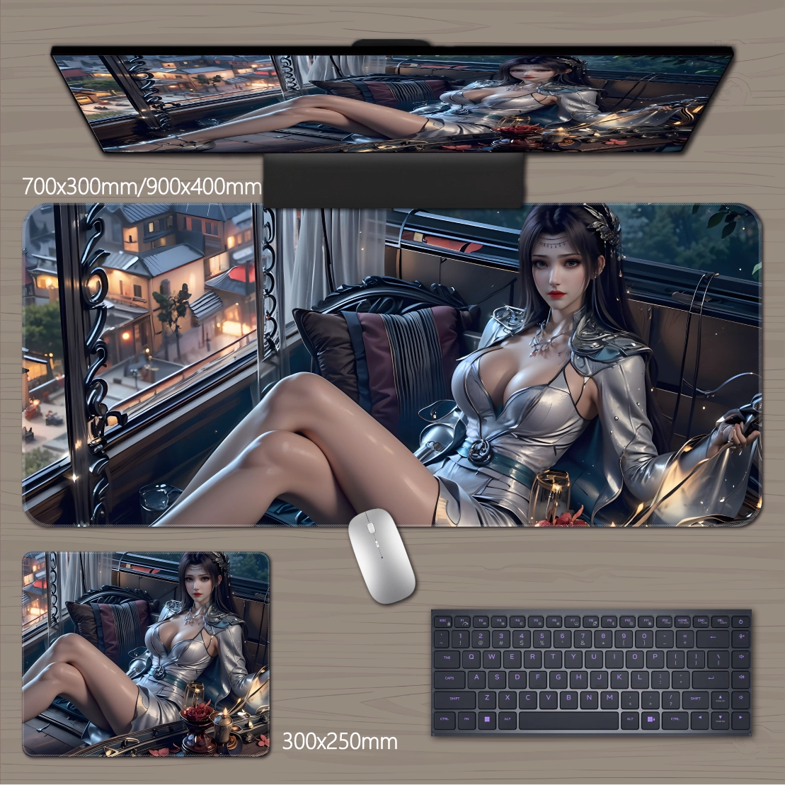 Gamelife  3D beauty Anime Mouse Pad-Contains 15 items