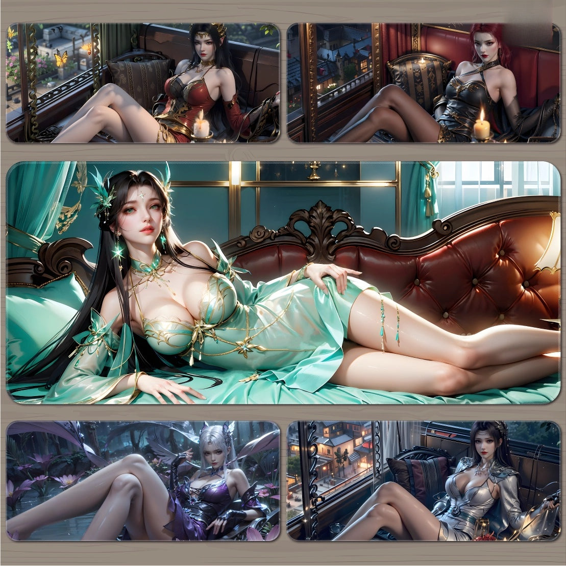 Gamelife  3D beauty Anime Mouse Pad-Contains 15 items