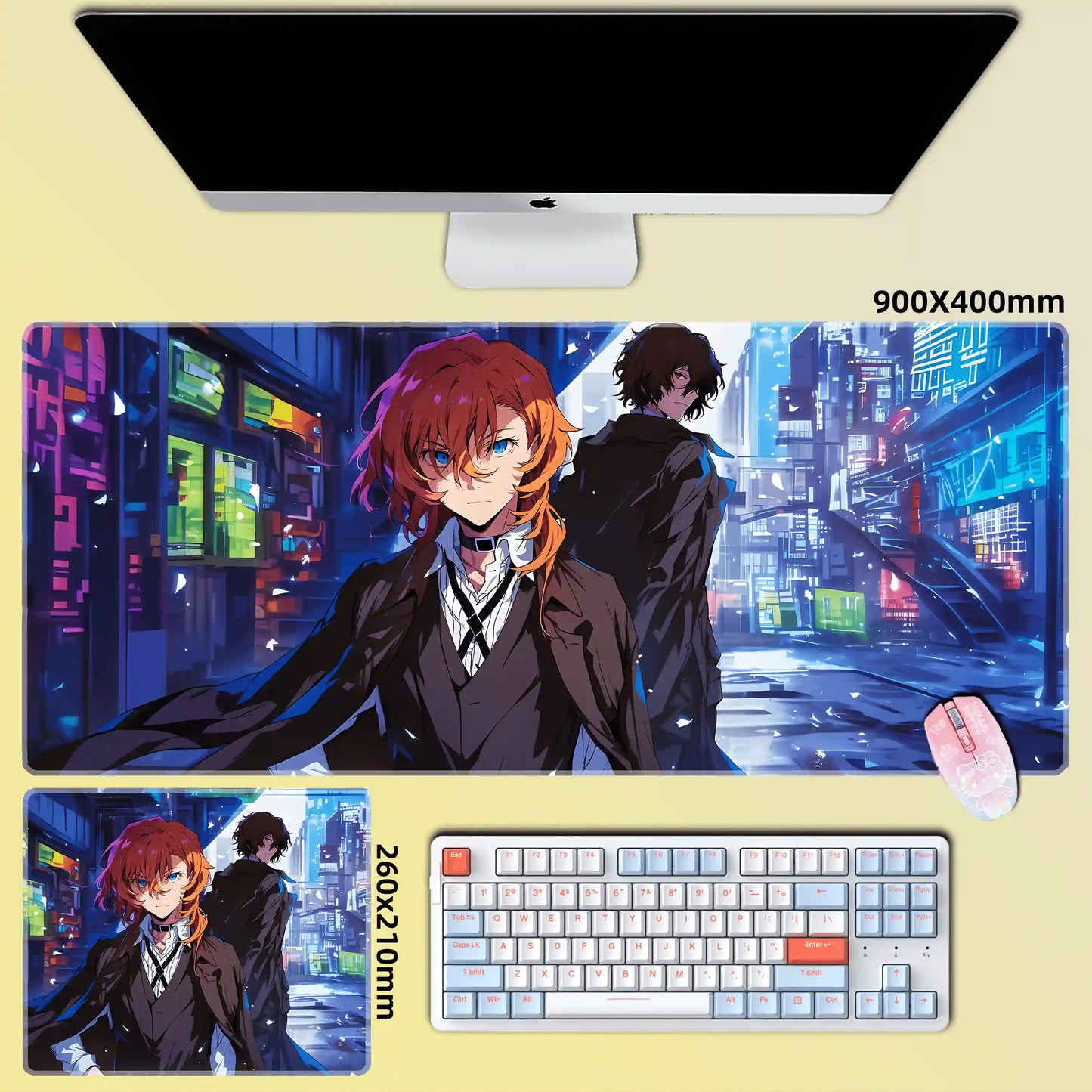 Gamelife No Longer Human Anime Mouse Pad-Contains 15 items
