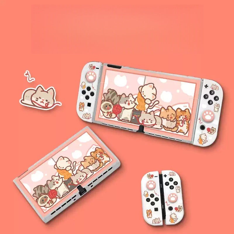 Gamelife Creative and cute cats Switch Protective case-For NS1、Oled