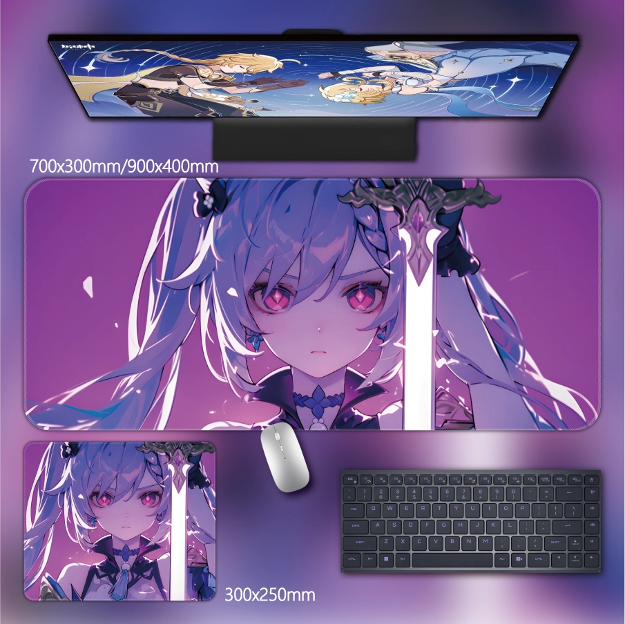 Gamelife  Genshin Keqing Anime Mouse Pad-Contains 15 items