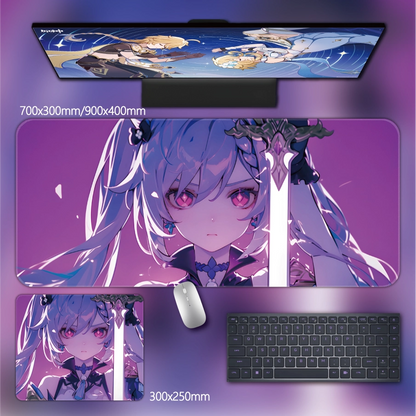 Gamelife  Genshin Keqing Anime Mouse Pad-Contains 15 items