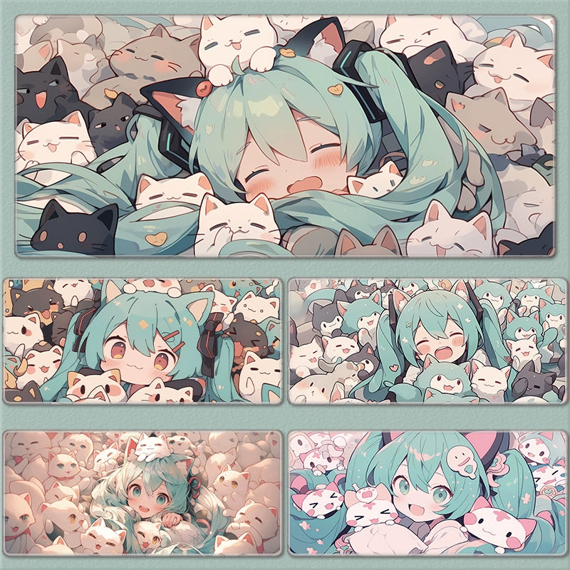 Gamelife Chi-style Hatsune Miku Mouse Pad-Contains 15 items
