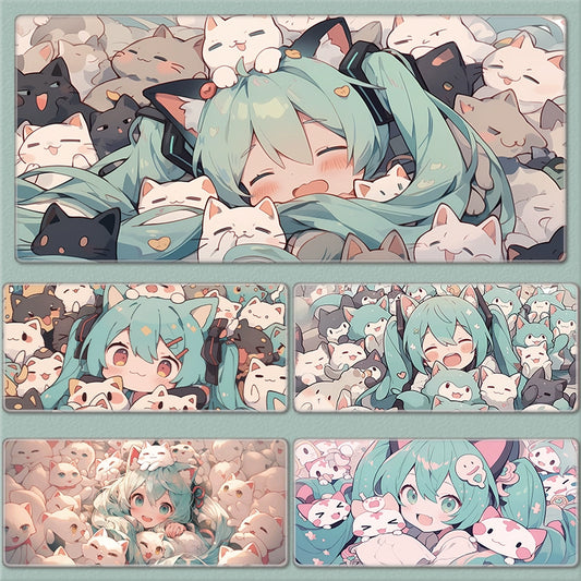 Gamelife Chi-style Hatsune Miku Mouse Pad-Contains 15 items