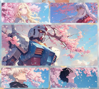 Gamelife Cherry Blossom Character Close-up Anime Mouse Pad-Contains 15 items
