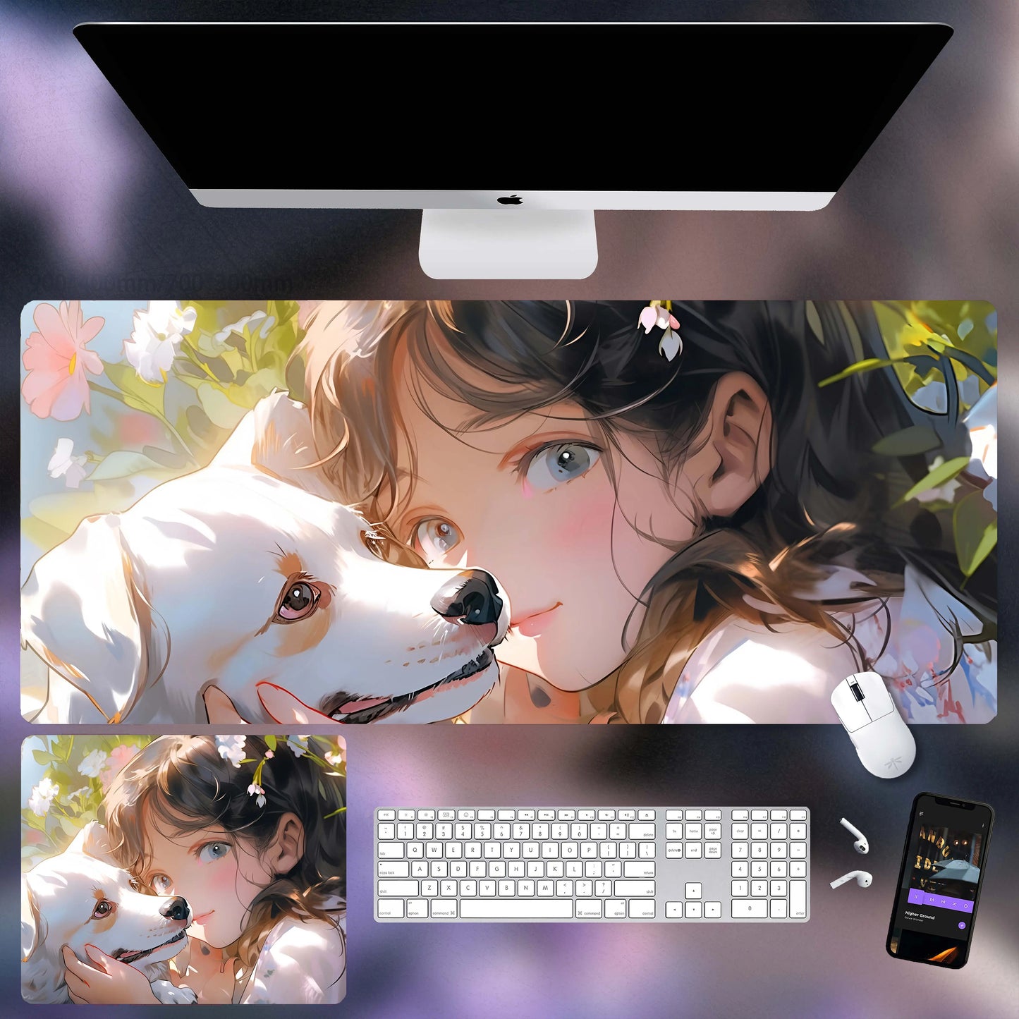 Gamelife Close-up of the girl Anime Mouse Pad-Contains 15 items