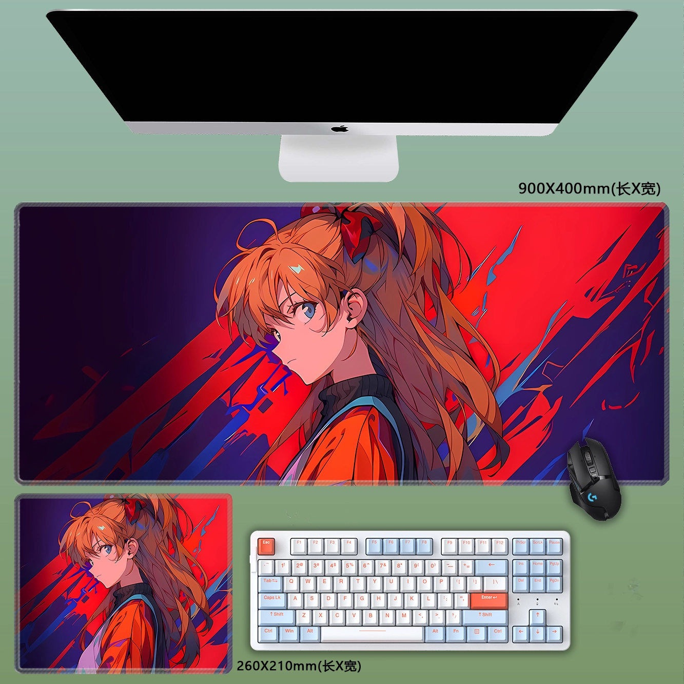 Gamelife Asuka Anime Mouse Pad-Contains 15 items