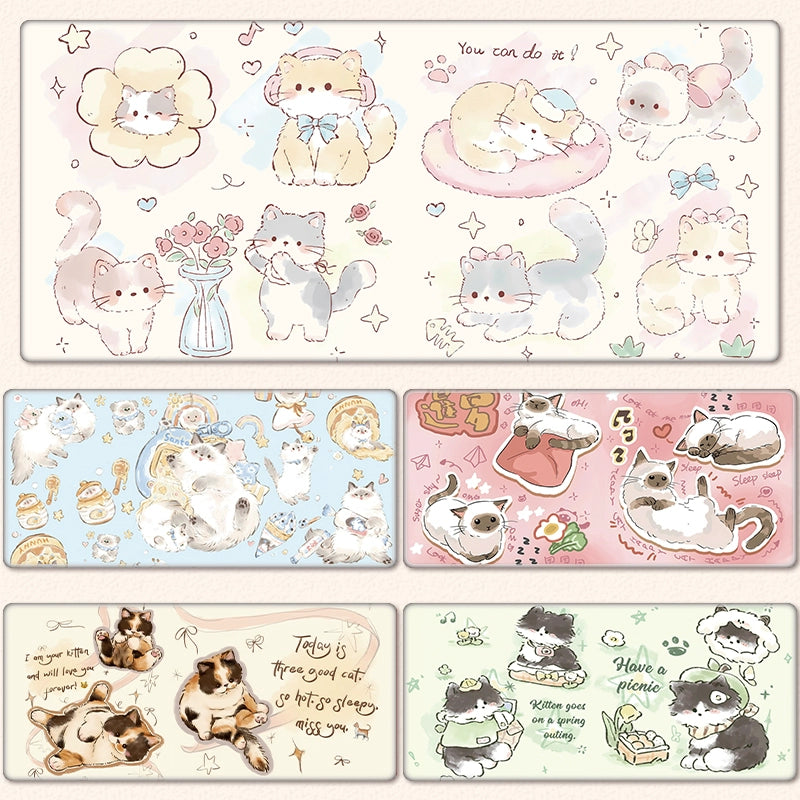 Gamelife Cute and unique cats Mouse Pad-Contains 15 items