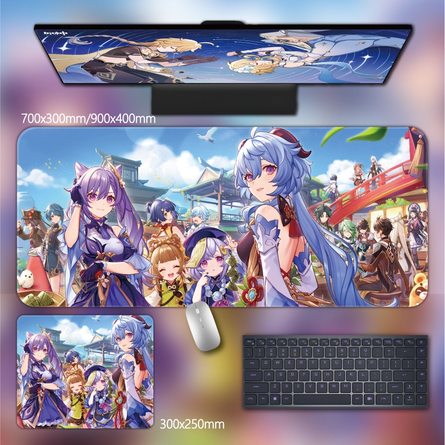 Gamelife  Genshin Keqing Anime Mouse Pad-Contains 15 items