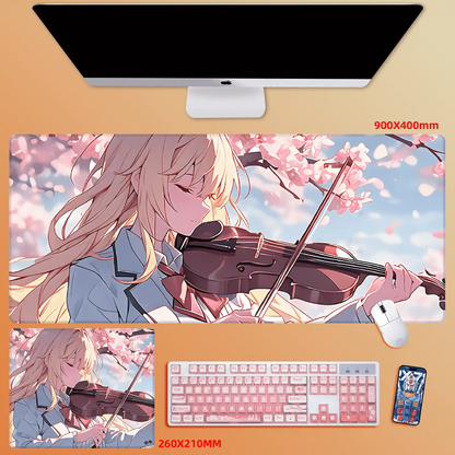 Gamelife Cherry Blossom Character Close-up Anime Mouse Pad-Contains 15 items