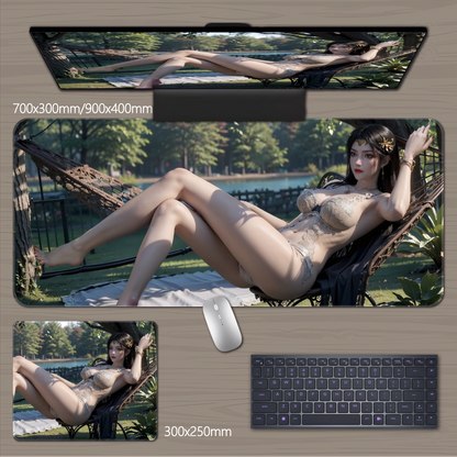 Gamelife  Girl with beautiful legs Anime Mouse Pad-Contains 15 items