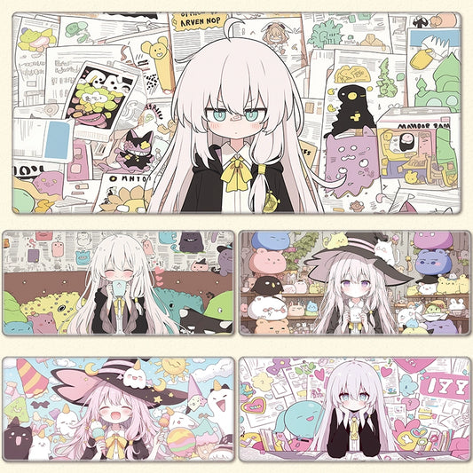 Gamelife Cute Little Witch Mouse Pad-Contains 15 items