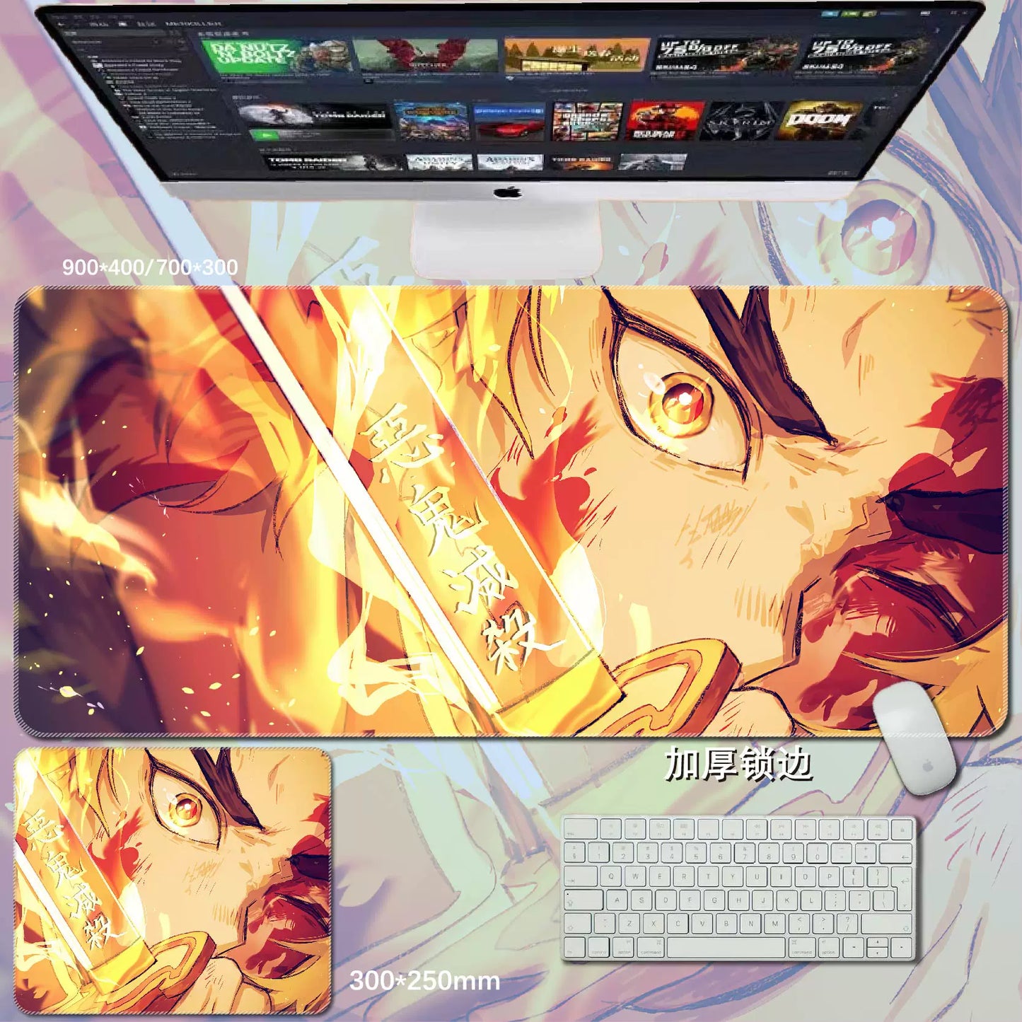 Gamelife  Demon Slayer Anime Mouse Pad-Contains 15 items