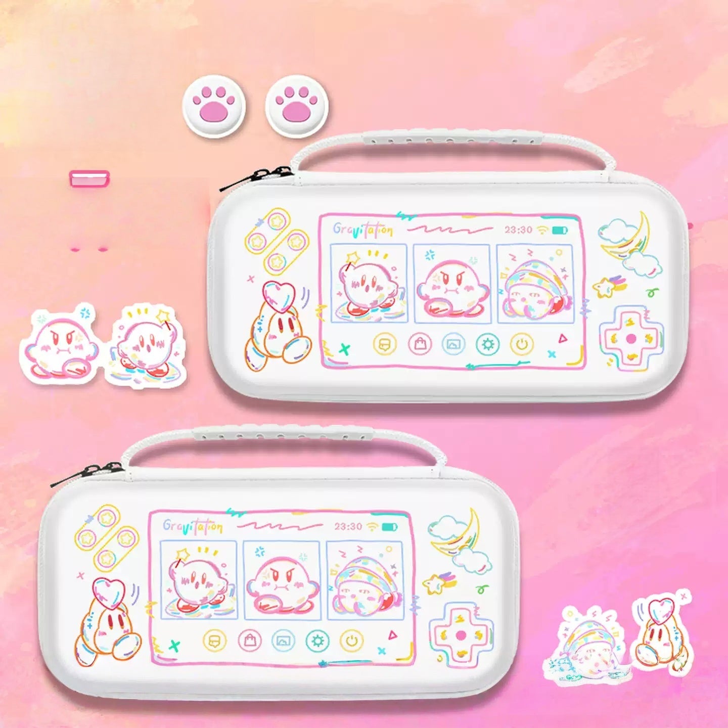 Gamelife Kirby Carrying Case-For NS2、NS1、Oled、Lite