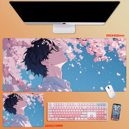 Gamelife Cherry Blossom Character Close-up Anime Mouse Pad-Contains 15 items