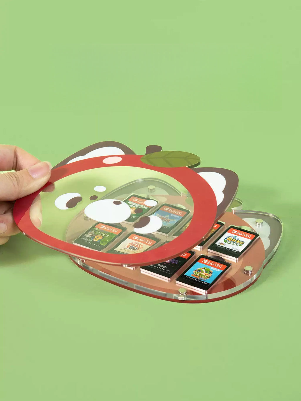 Gamelife NS cartridge storage box red panda