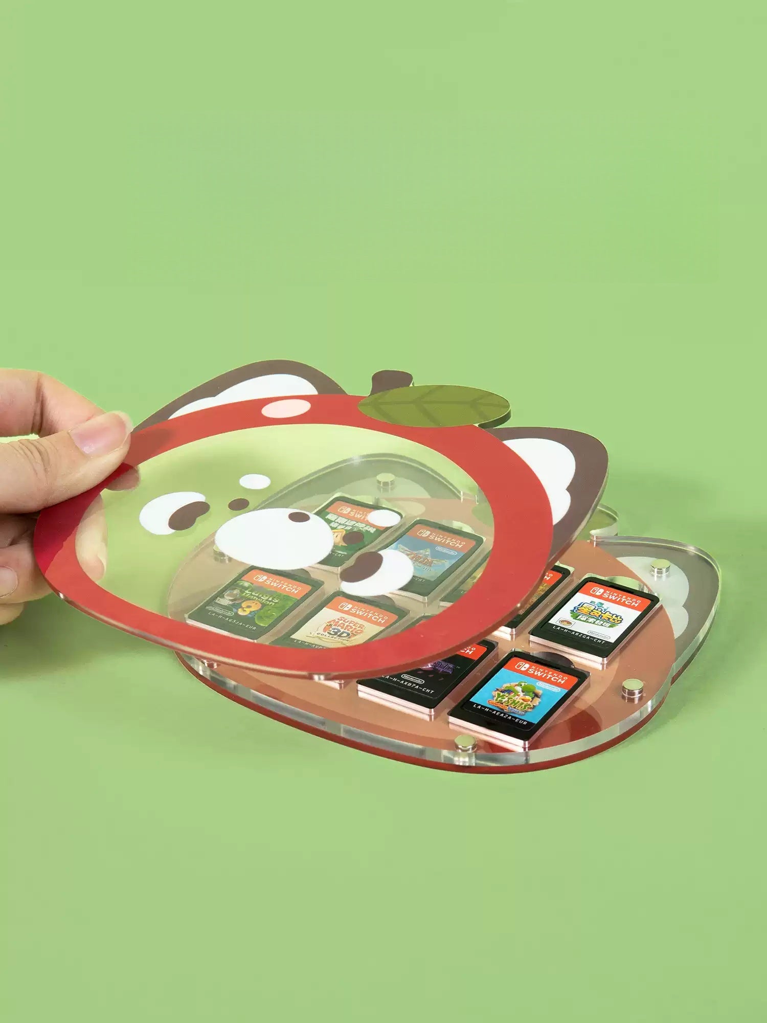 Gamelife NS cartridge storage box red panda