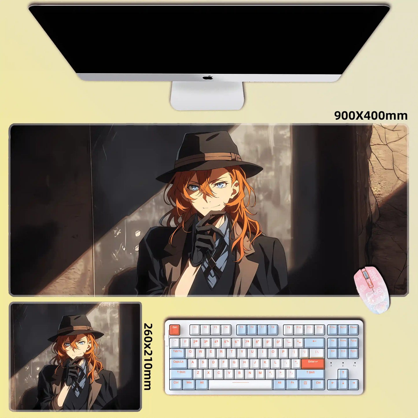 Gamelife No Longer Human Anime Mouse Pad-Contains 15 items