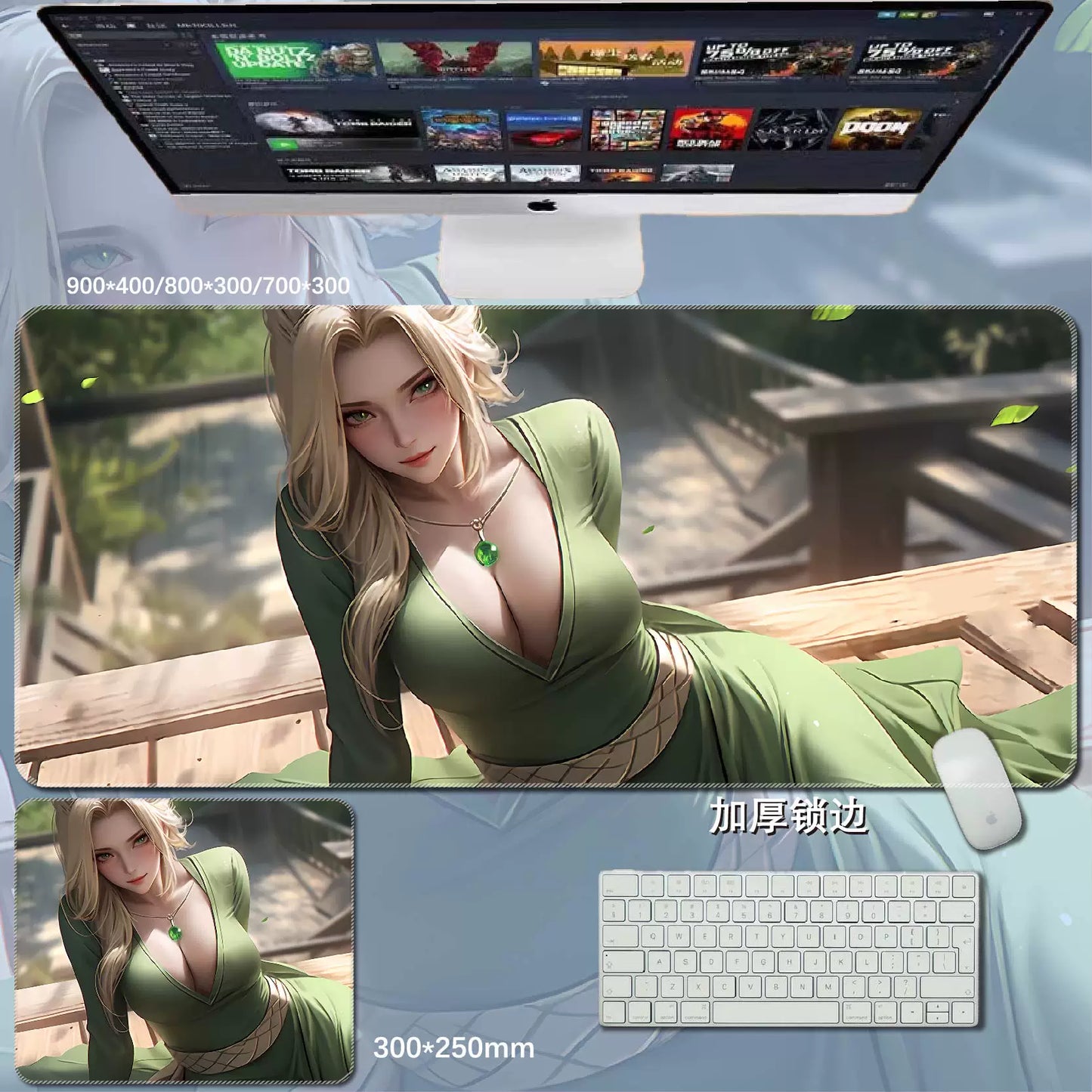 Gamelife  Anime Girl Mouse Pad-Contains 15 items