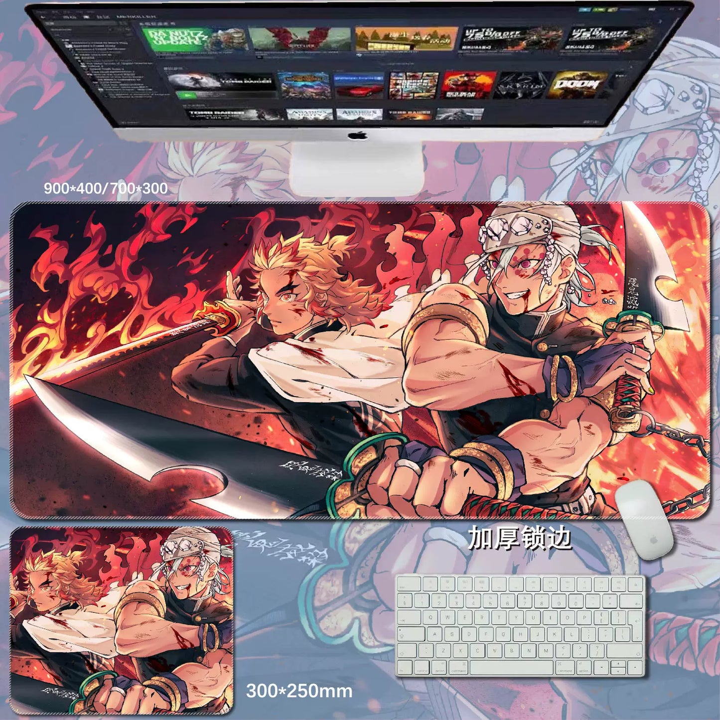 Gamelife  Demon Slayer Anime Mouse Pad-Contains 15 items