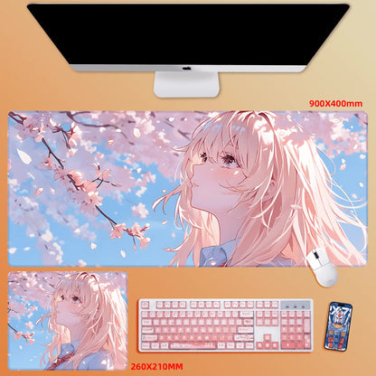 Gamelife Cherry Blossom Character Close-up Anime Mouse Pad-Contains 15 items
