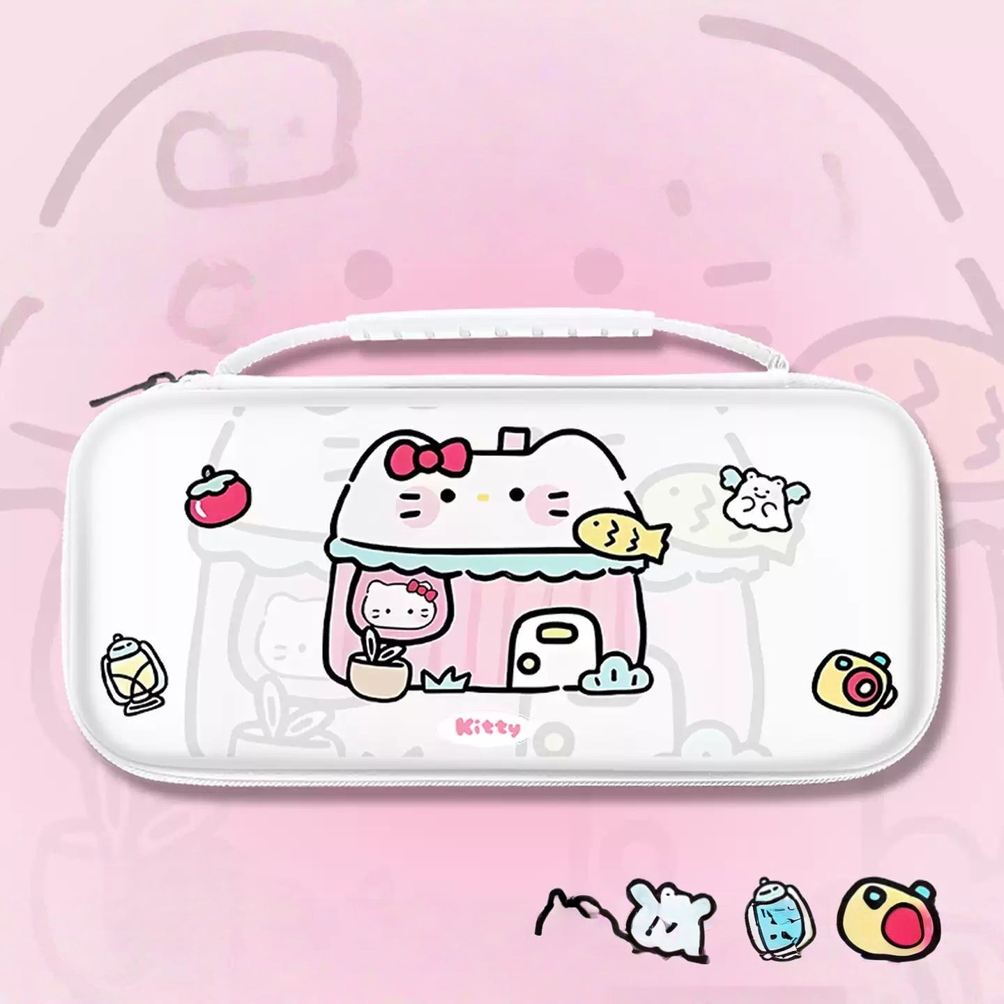 Gamelife Hello Kitty Carrying Case-For NS2、NS1、Oled、Lite