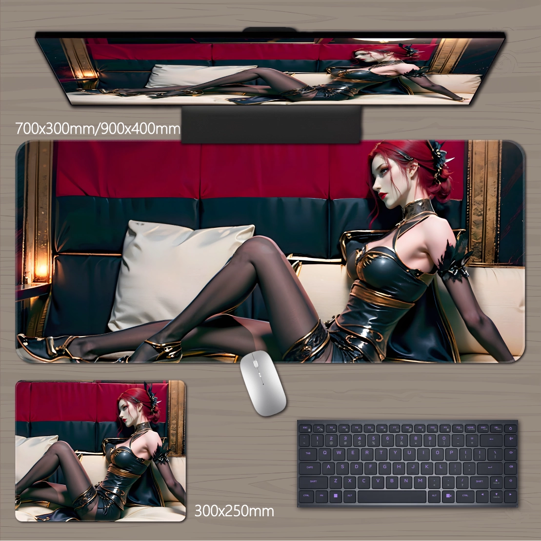 Gamelife  3D beauty Anime Mouse Pad-Contains 15 items