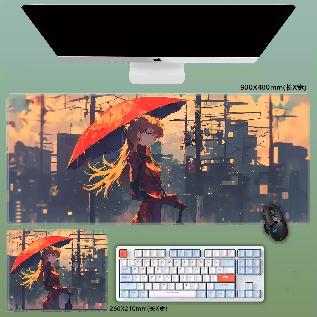 Gamelife Asuka Anime Mouse Pad-Contains 15 items