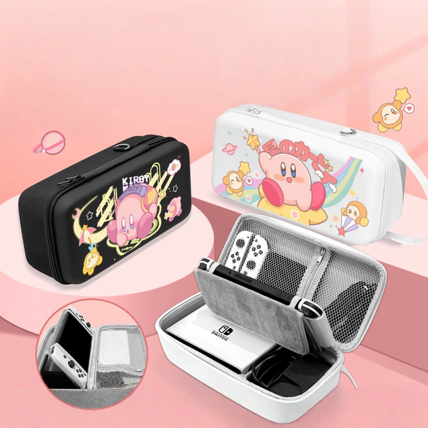 Gamelife Kirby Large capacity Carrying Case-For NS2、NS1、Oled、Lite