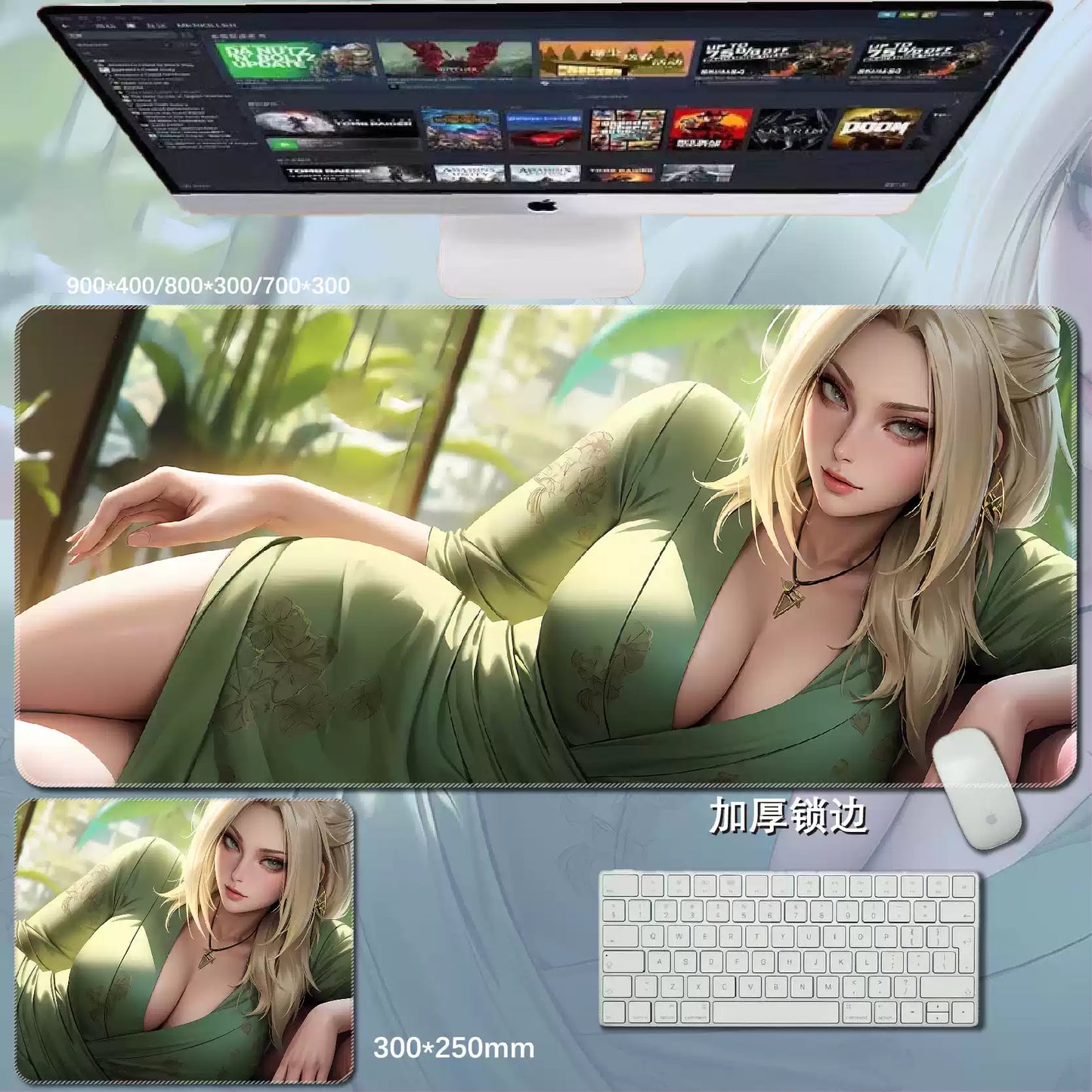 Gamelife  Anime Girl Mouse Pad-Contains 15 items