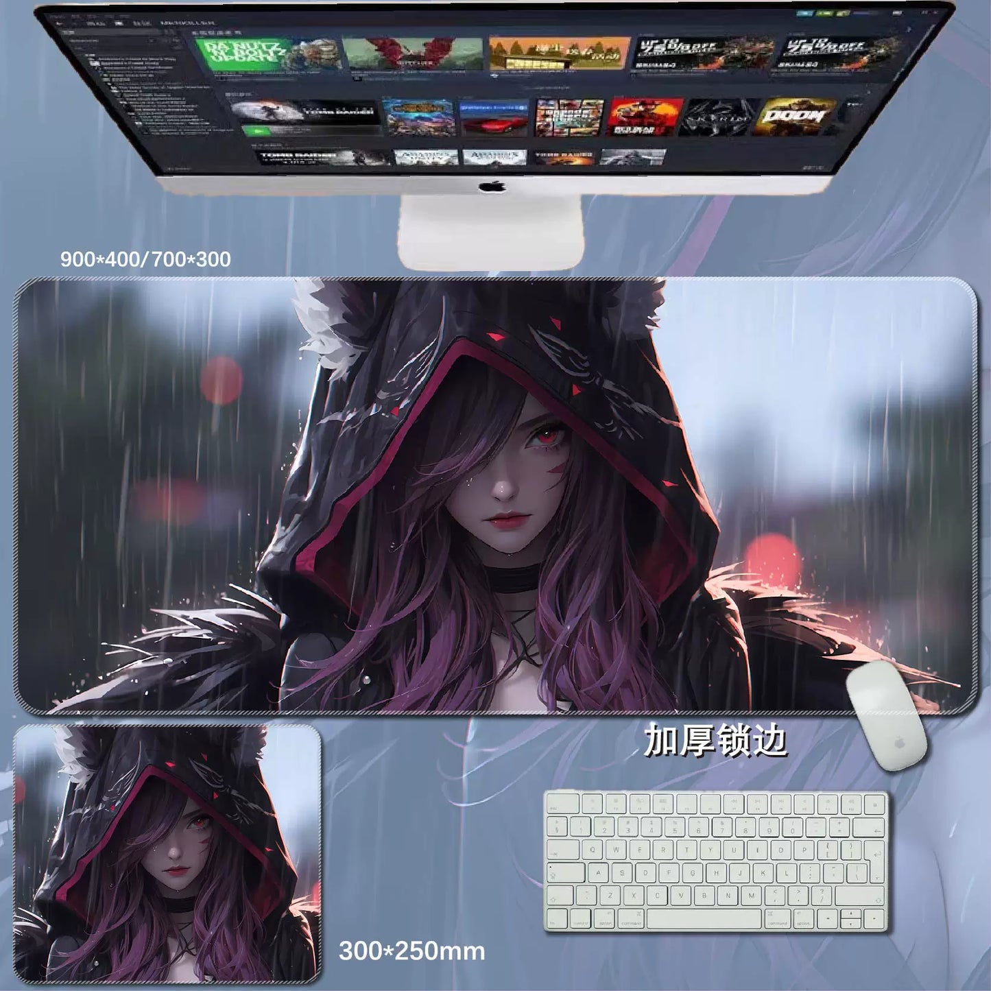 Gamelife  LOL girl Anime Mouse Pad-Contains 15 items