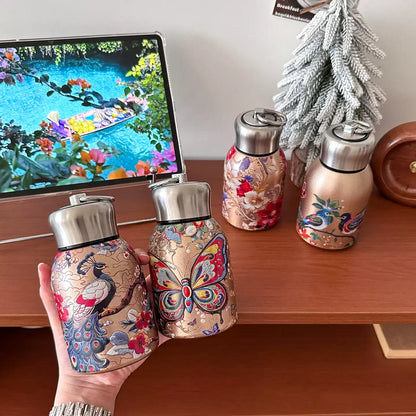 Gamelife Classic peacock + butterfly Water Bottle