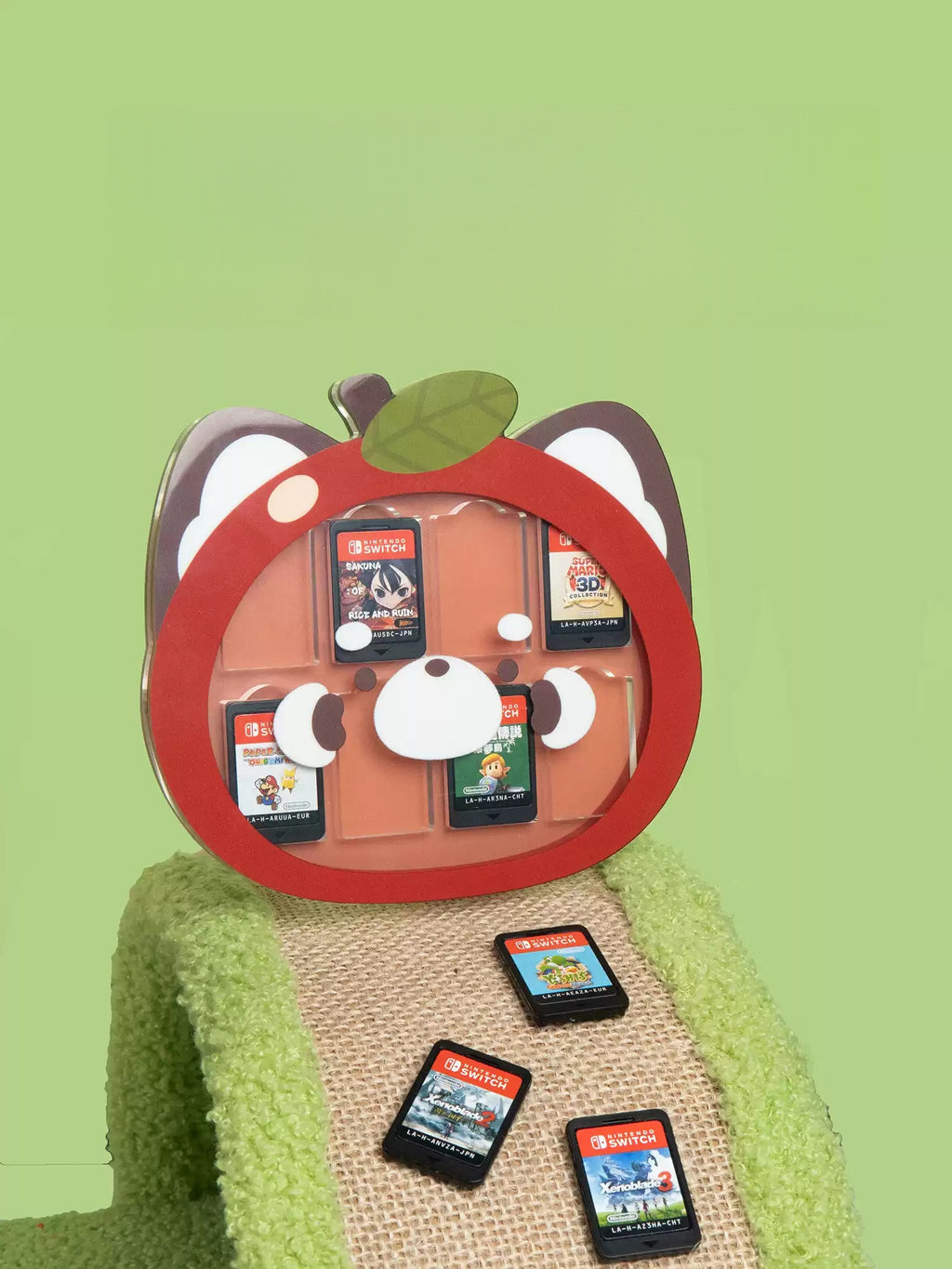 Gamelife NS cartridge storage box red panda