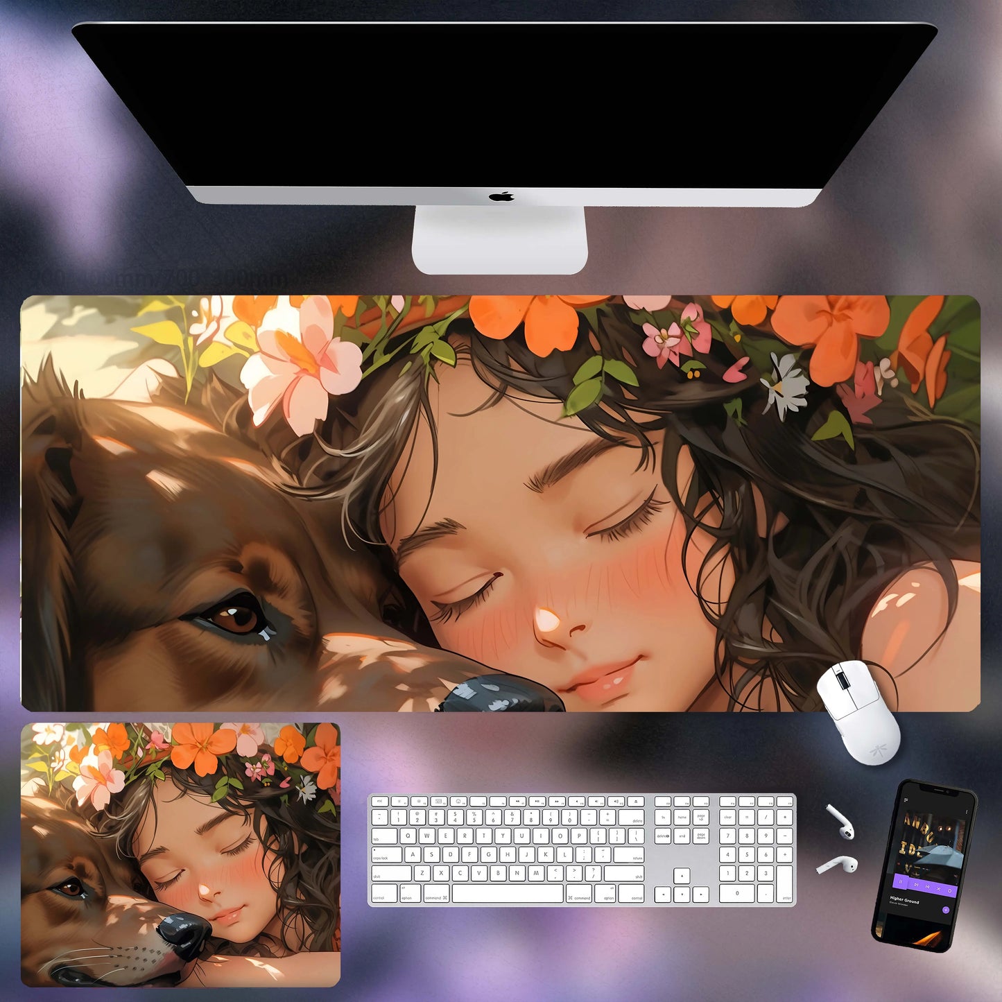 Gamelife Close-up of the girl Anime Mouse Pad-Contains 15 items